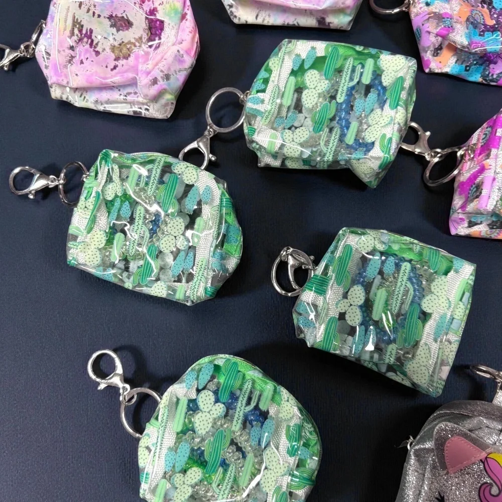 Adorable 14-Piece Keychain Set: Unicorn, Llama, Cactus Mini Backpacks & More!